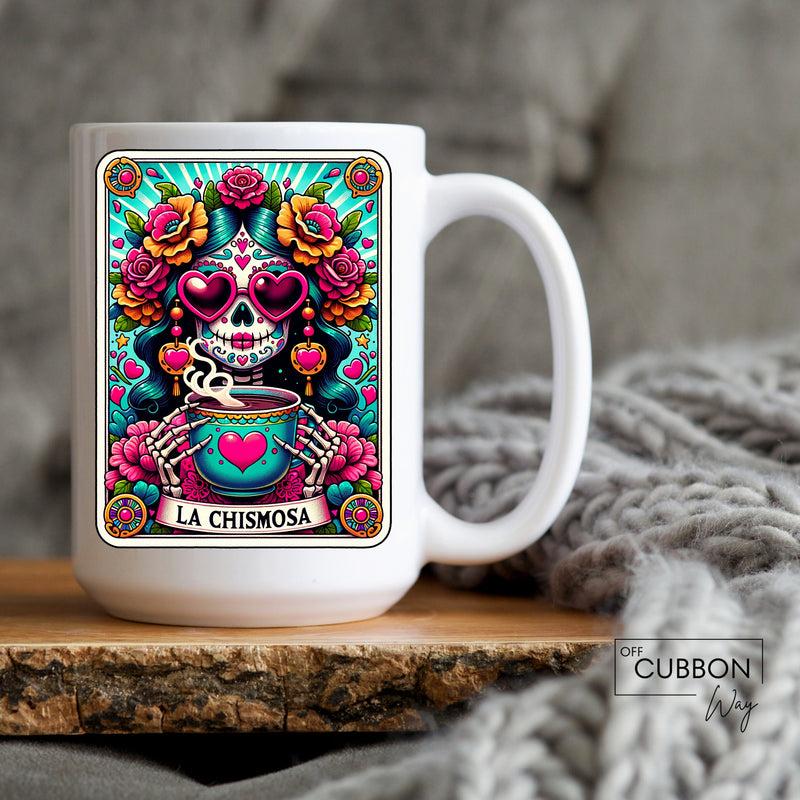 La Chismosa Tarot Card Mug