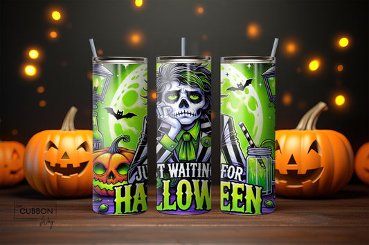 Just Waiting for Halloween Tumbler