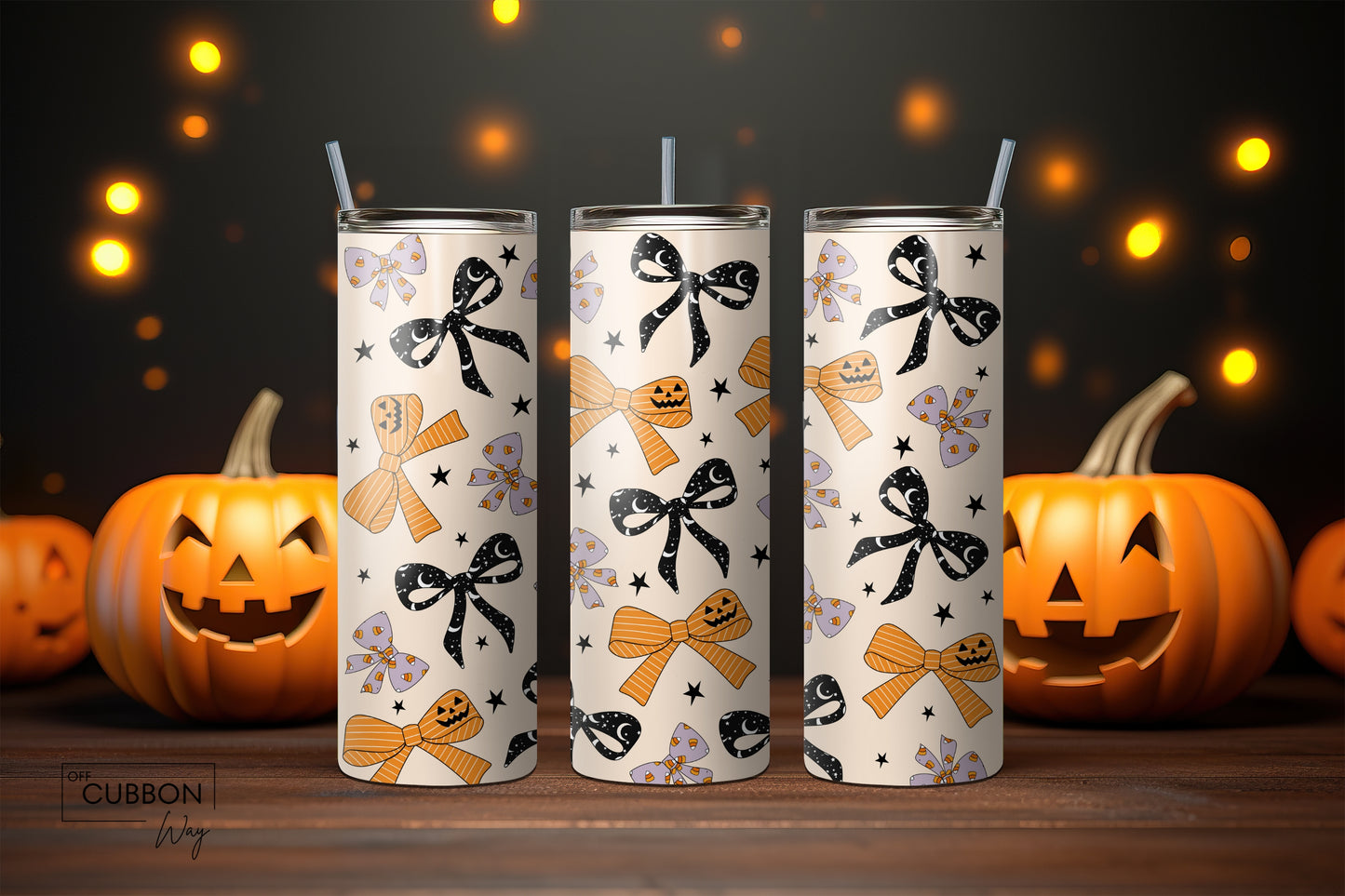 Cute Halloween Bows Tumbler