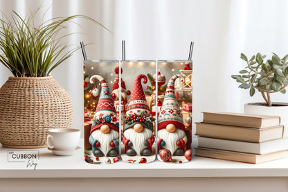 Christmas Gnomes & Ornament Tumbler