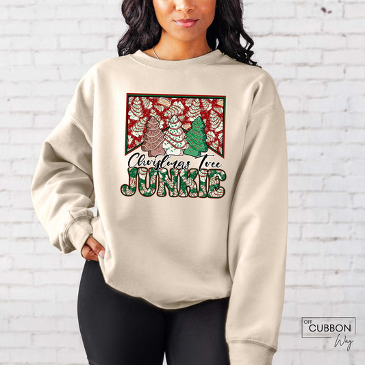 Christmas Tree Junkie Sweatshirt