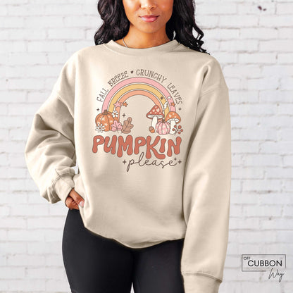 Fall Breeze Crunchy Leaves Pumpkin Please Sweatshirt