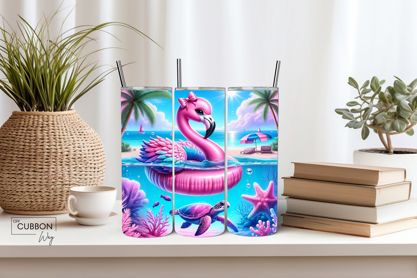 Floating Flamingo Tumbler