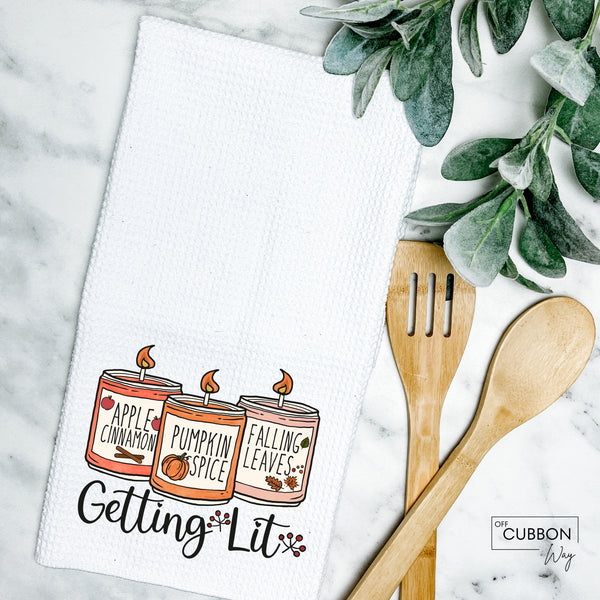 Getting Lit Kitchen Tea Towel