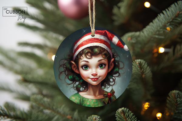 Girl Elf Ornament
