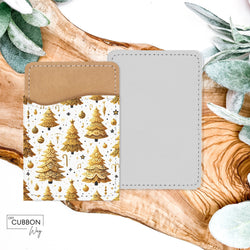 Gold Trees Card Cady