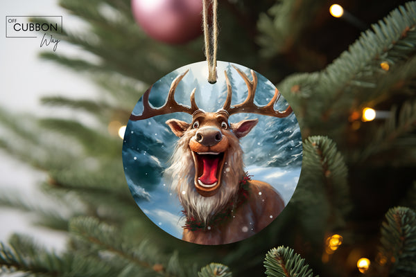 Happy Deer Ornament