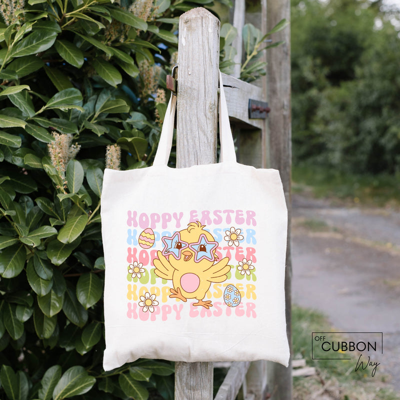 Happy Easter Chick Tote Bag