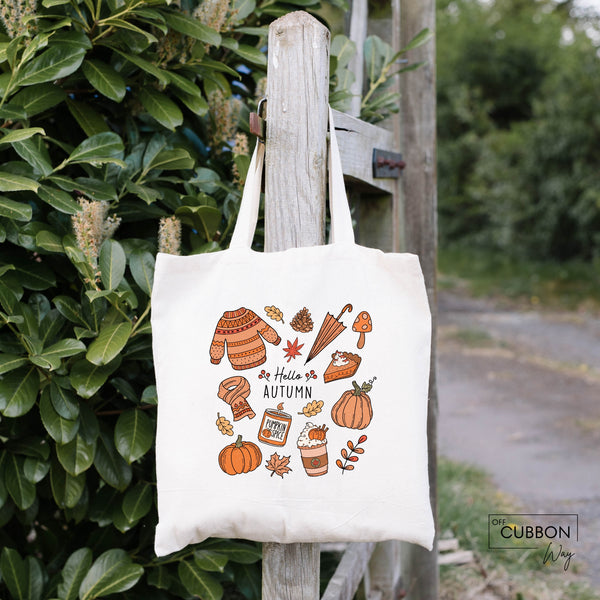 Hello Autumn Tote Bag