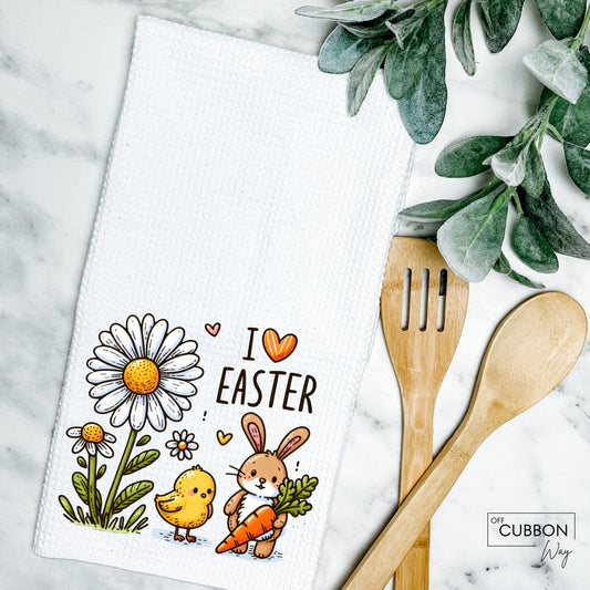 I <3 Easter Kitchen Tea Towel