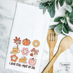 I love Fall Kitchen Tea Towel