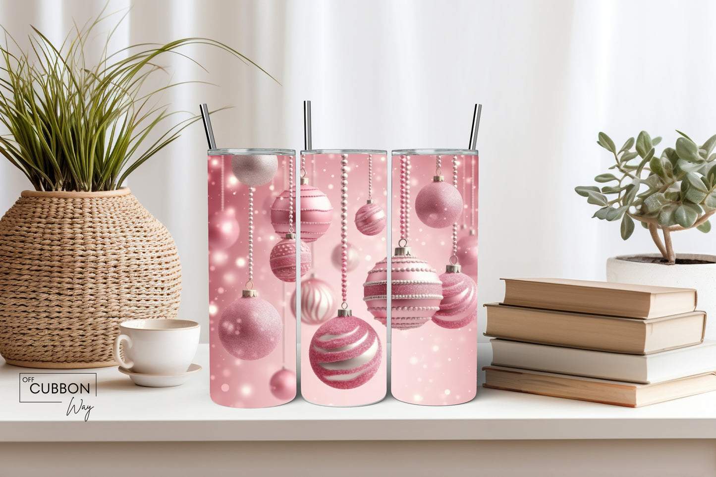 Pink Pearl Ornament Tumbler