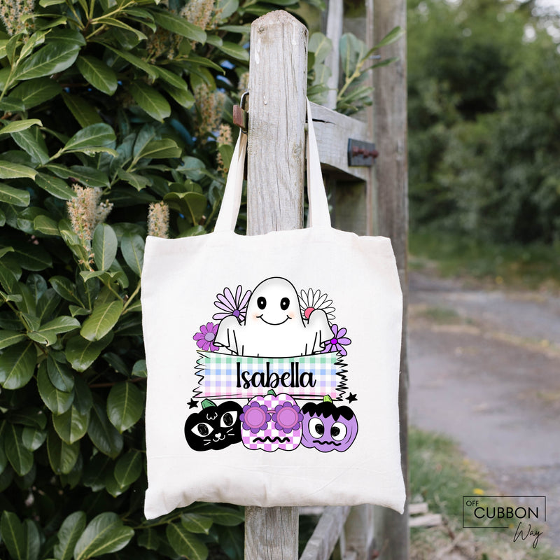 Trick or Treat Personalized Tote Bag