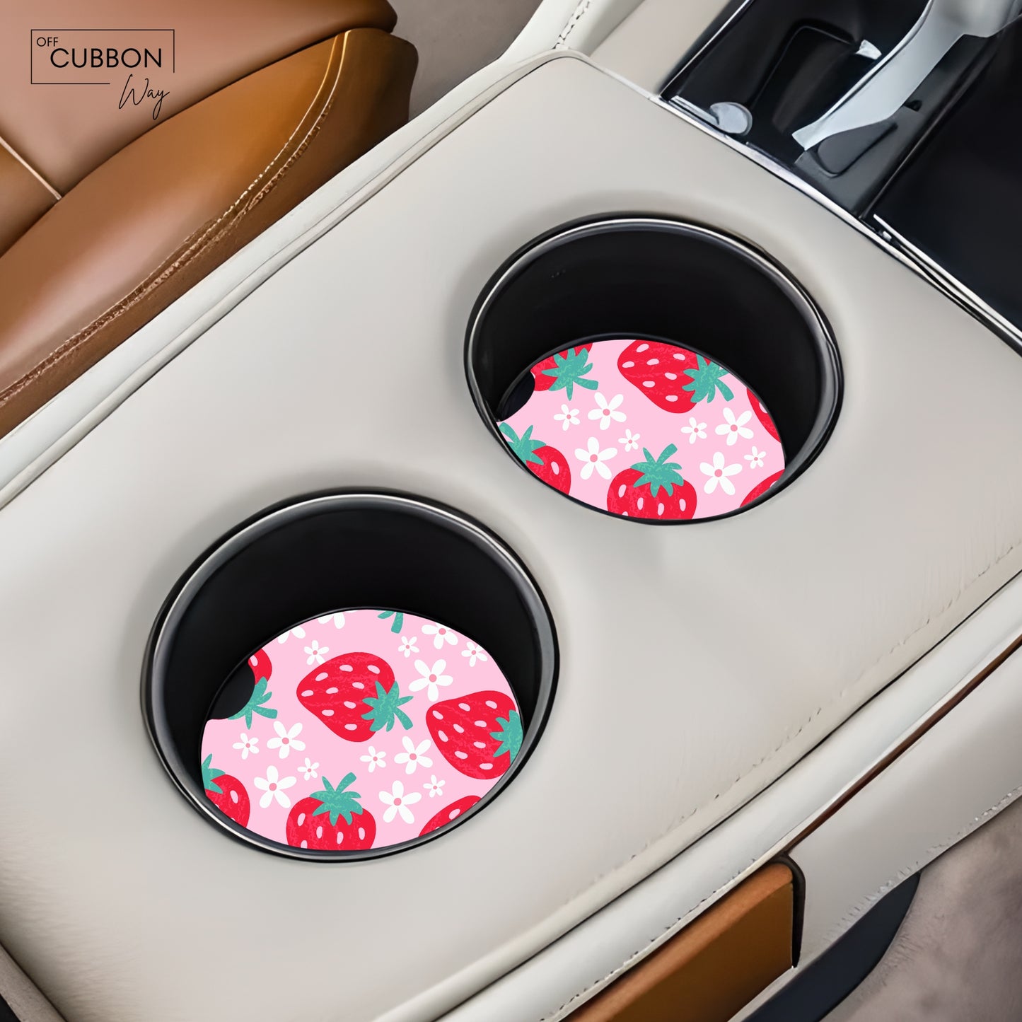 Strawberry Car Coaster