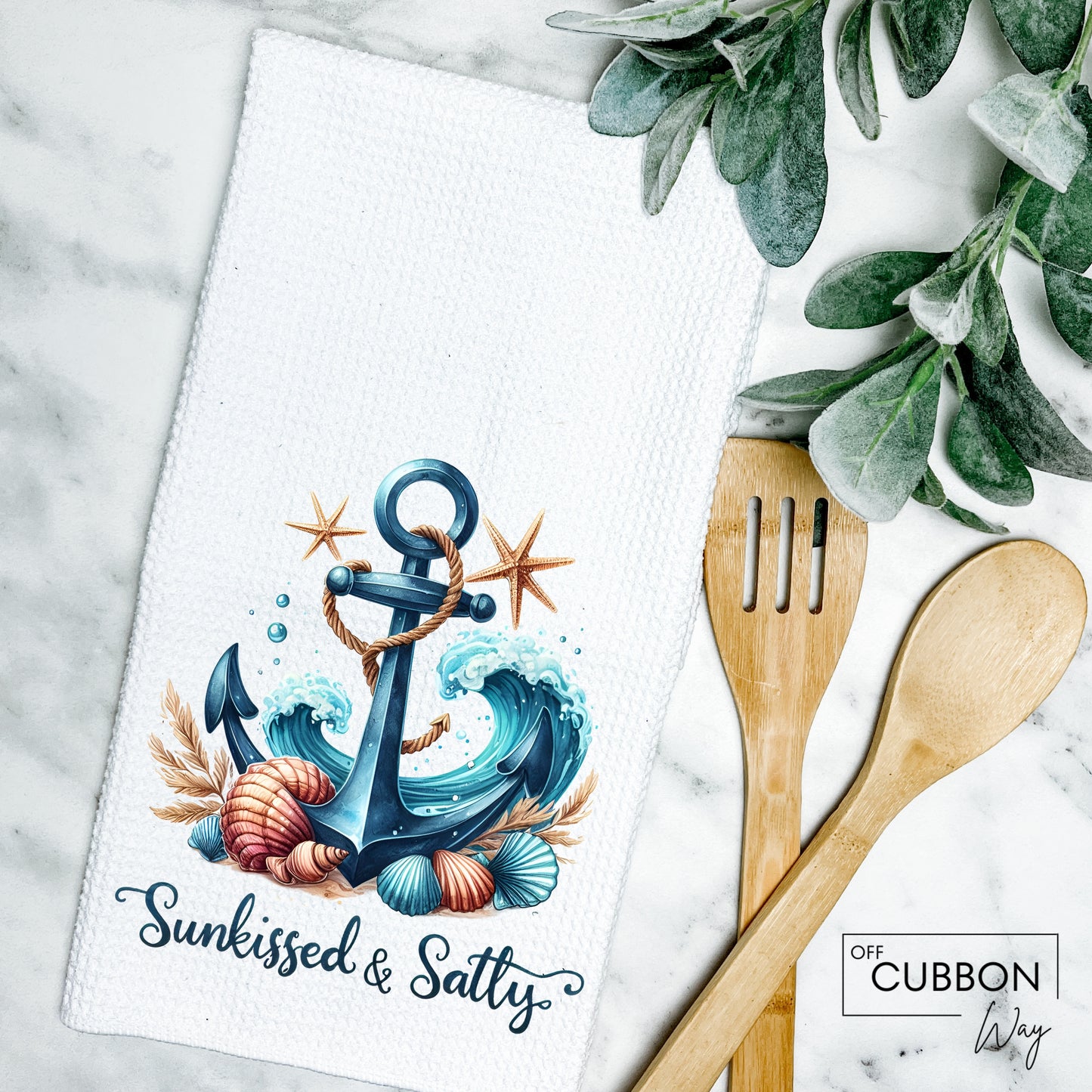 Sunkissed & Salty Kitchen Tea Towel