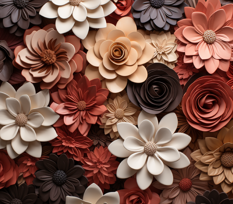 Leather Flowers Tumbler