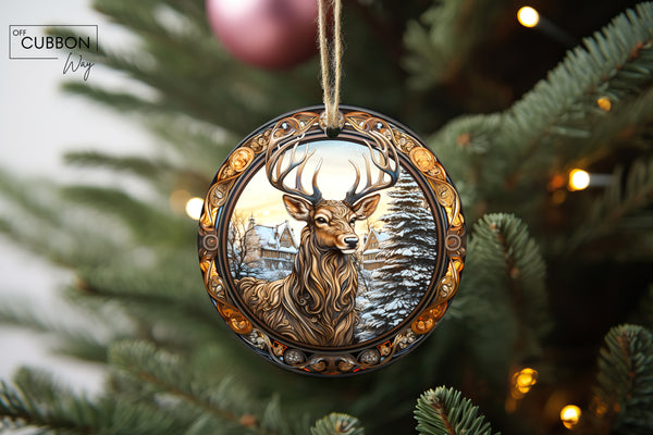 Vintage Deer Ornament