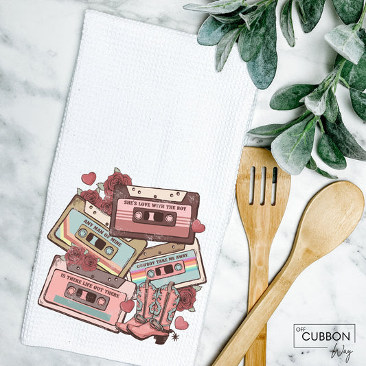 Western Cassette Kitchen Tea Towel